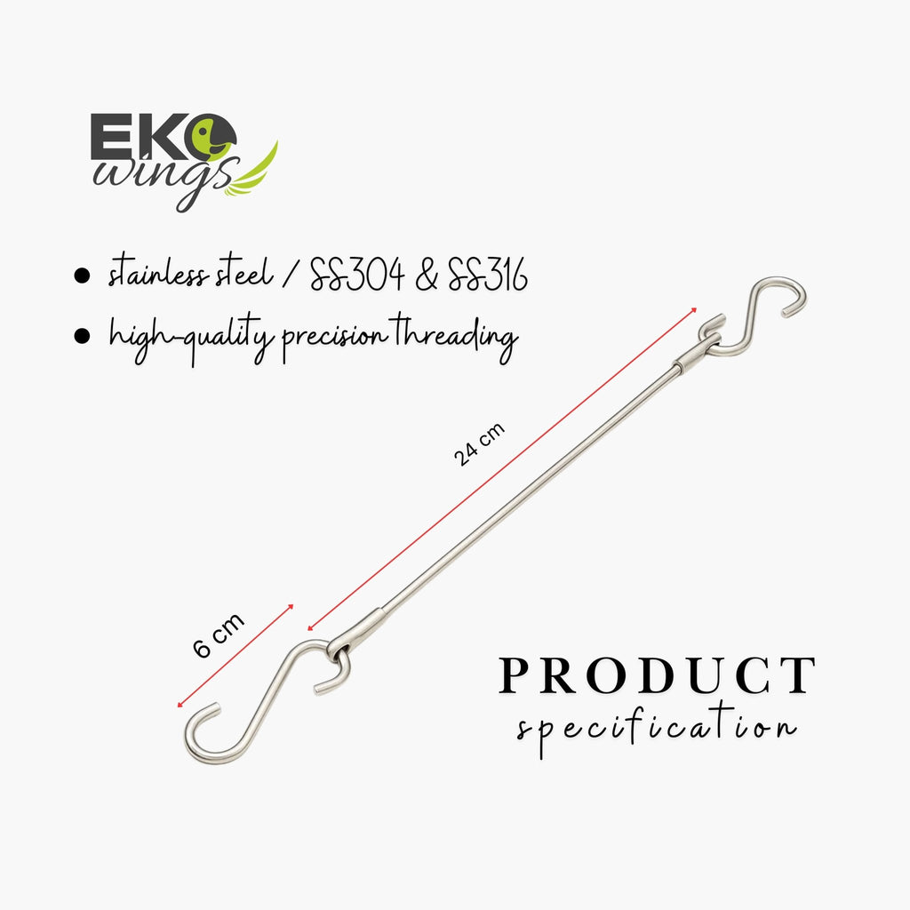 Stainless Steel horizontal Pole Refill (Large) - EKOWINGS
