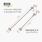 Stainless Steel hanging Pole Refill (Small & Large) - EKOWINGS