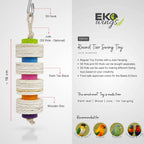 Round Tier Swing Toy ( Small ) - EKOWINGS