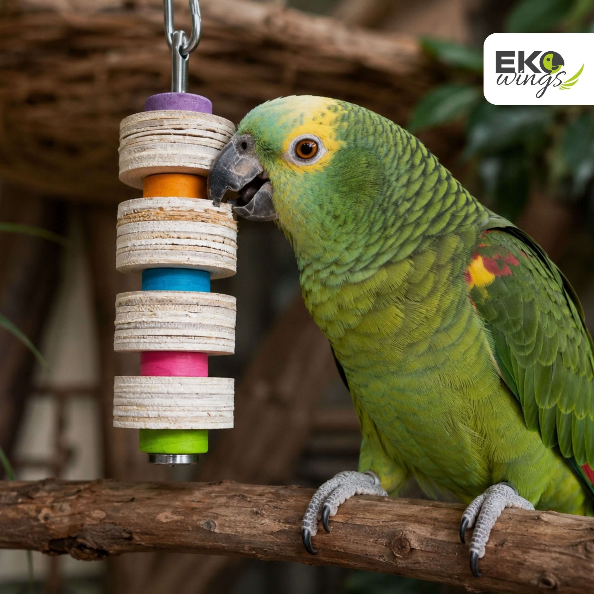 Round Tier Swing Toy ( Small ) - EKOWINGS