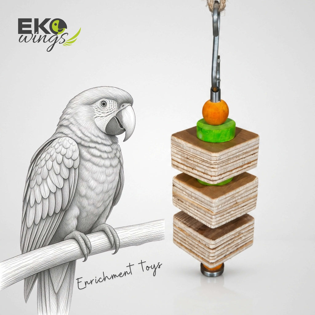 Square Tier Swing Toy ( Small ) - EKOWINGS