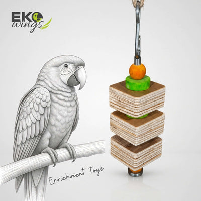Square Tier Swing Toy ( Small ) - EKOWINGS