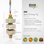 Square Tier Swing Toy ( Small ) - EKOWINGS