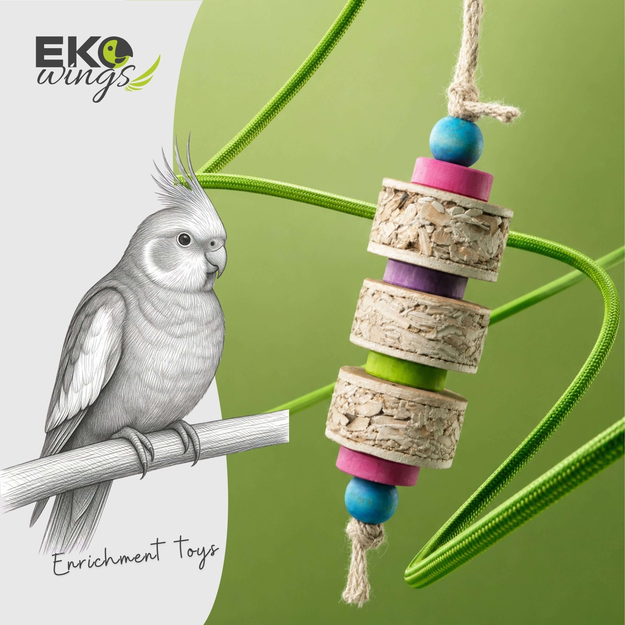 Mini Shred 3/3 Swing Toy ( Small ) - EKOWINGS