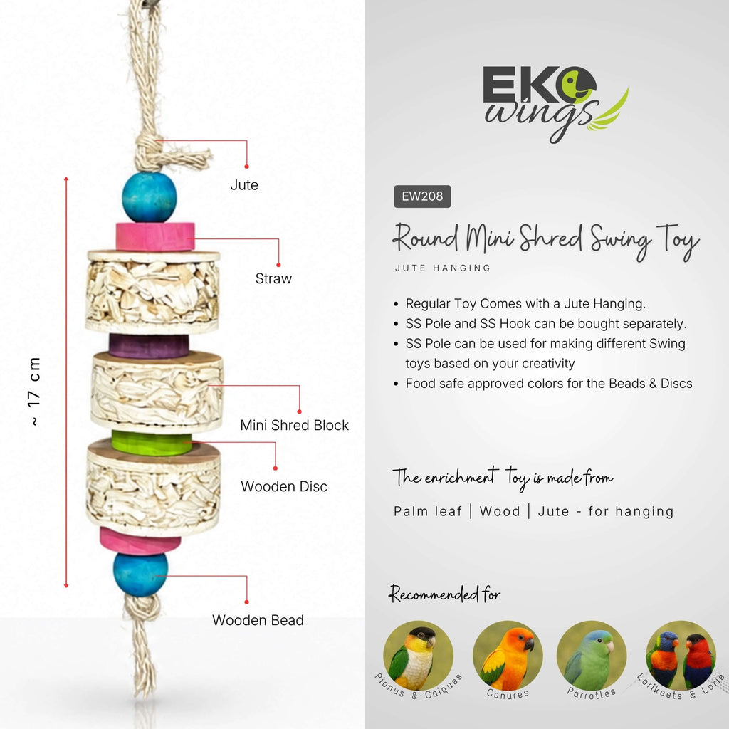 Mini Shred 3/3 Swing Toy ( Small ) - EKOWINGS