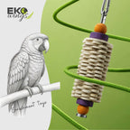 Star Feather Swing Toy ( Small ) - EKOWINGS