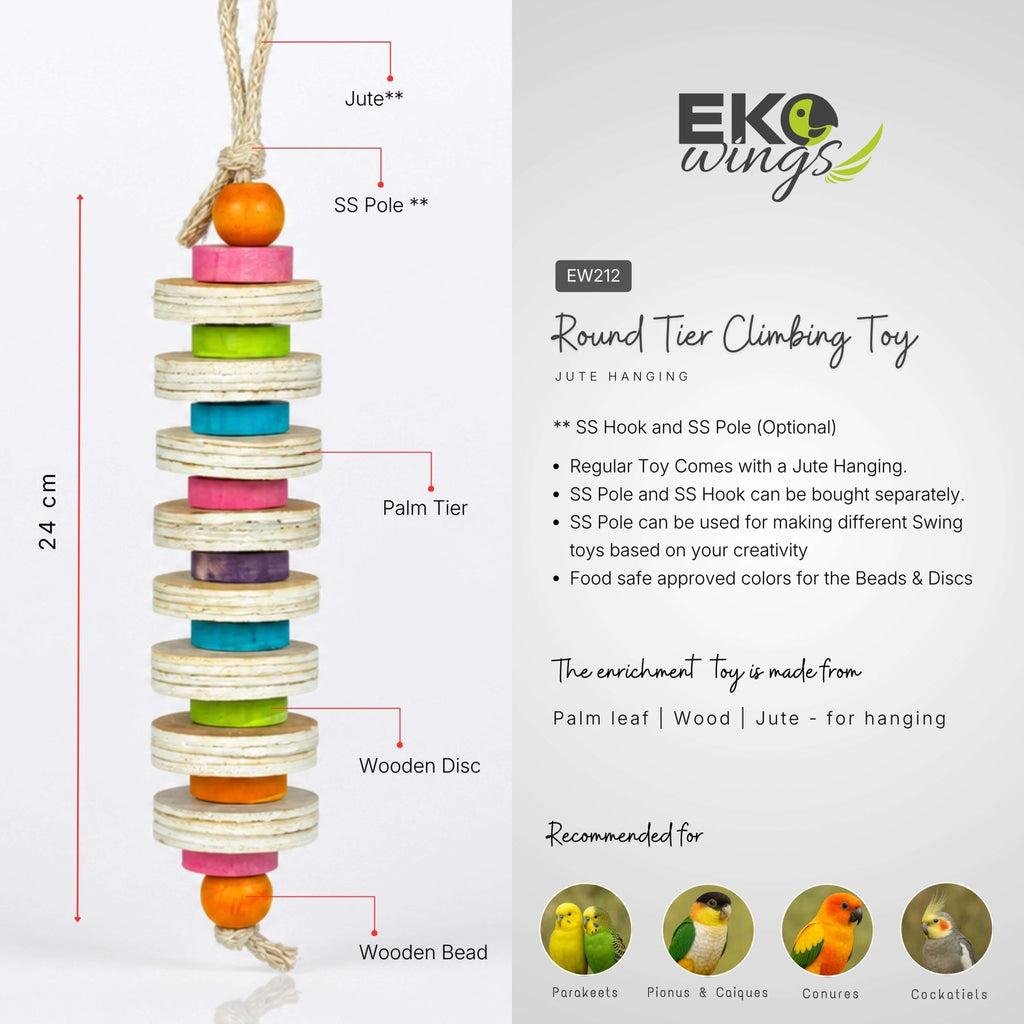 Round Tier Climbing Toy ( Medium ) - EKOWINGS