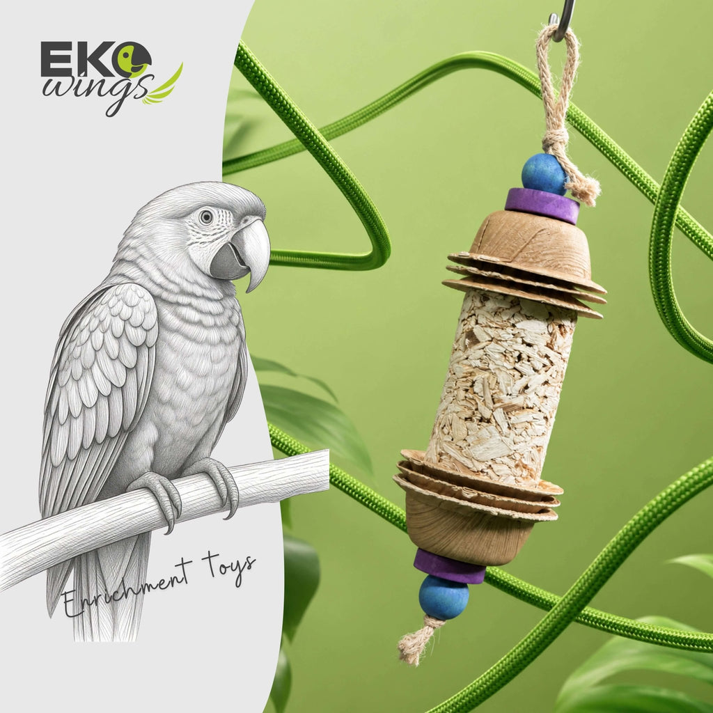 Cup and Shred Swing Toy ( Medium ) - EKOWINGS