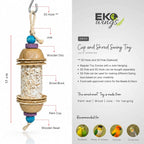 Cup and Shred Swing Toy ( Medium ) - EKOWINGS