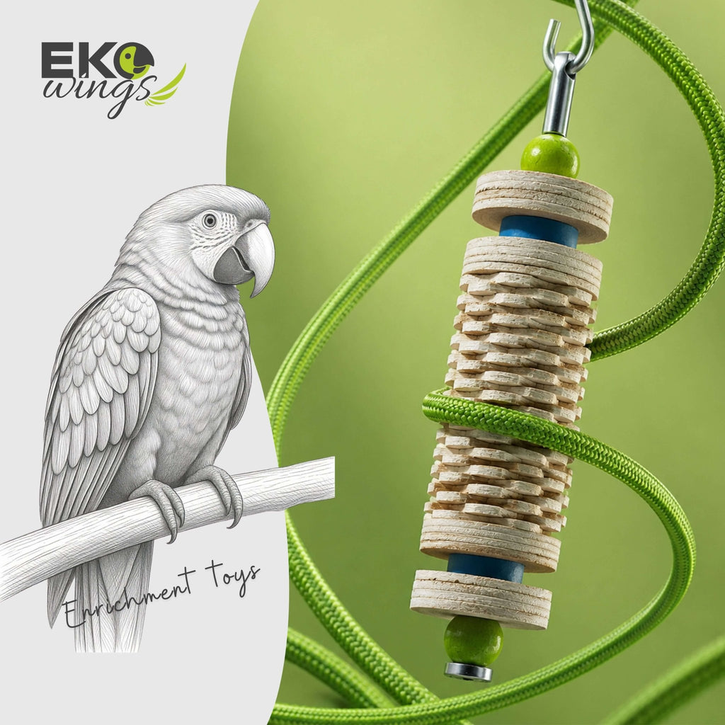 Star Feather Swing Toy ( Medium ) - EKOWINGS