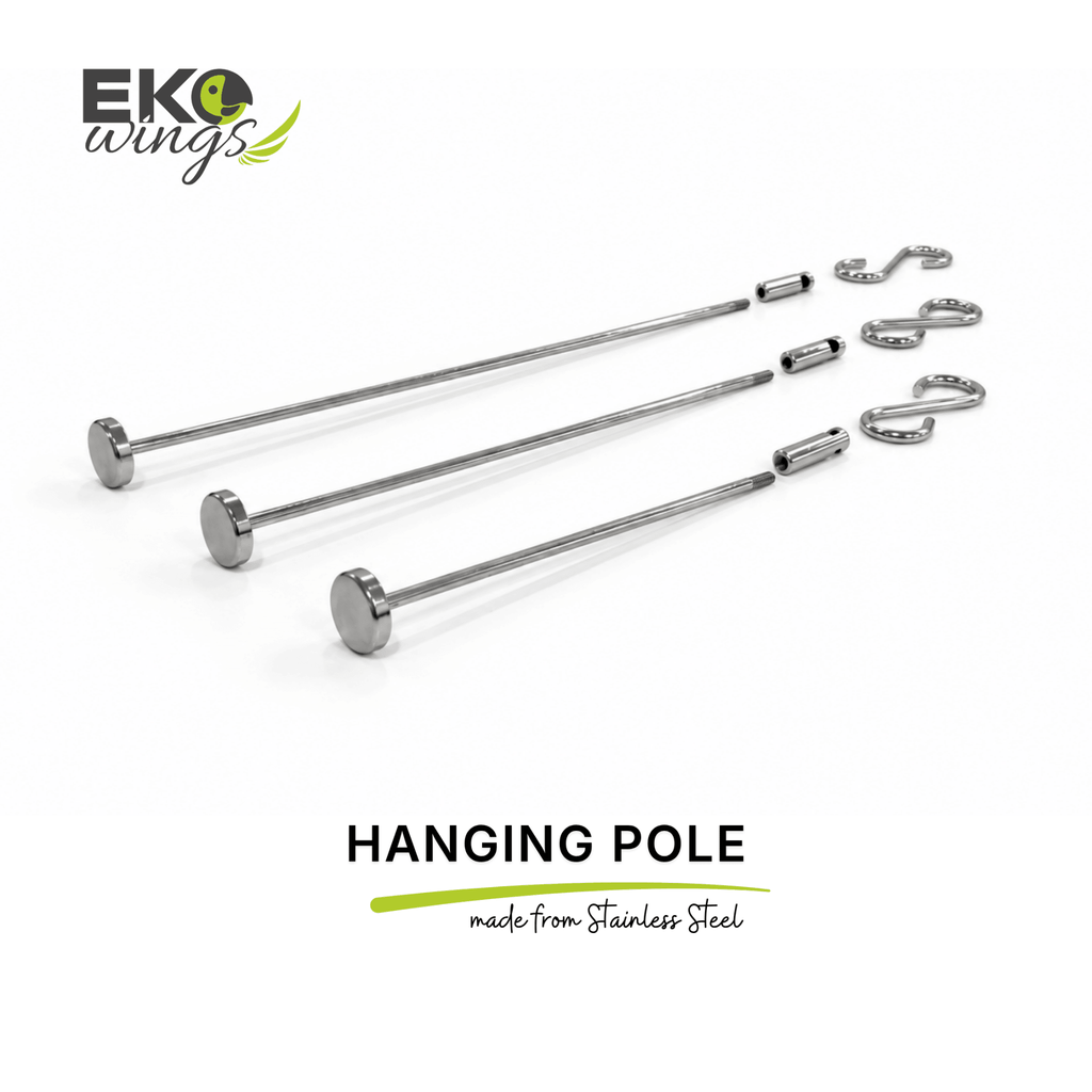 Stainless Steel Threaded Hang Pole Refill (Large) - EKOWINGS