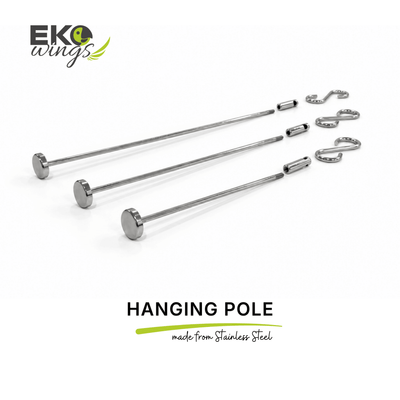 Stainless Steel Threaded Hang Pole Refill (Large) - EKOWINGS