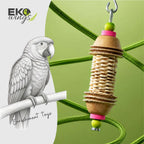Cup and Feather Swing Toy ( Medium ) - EKOWINGS