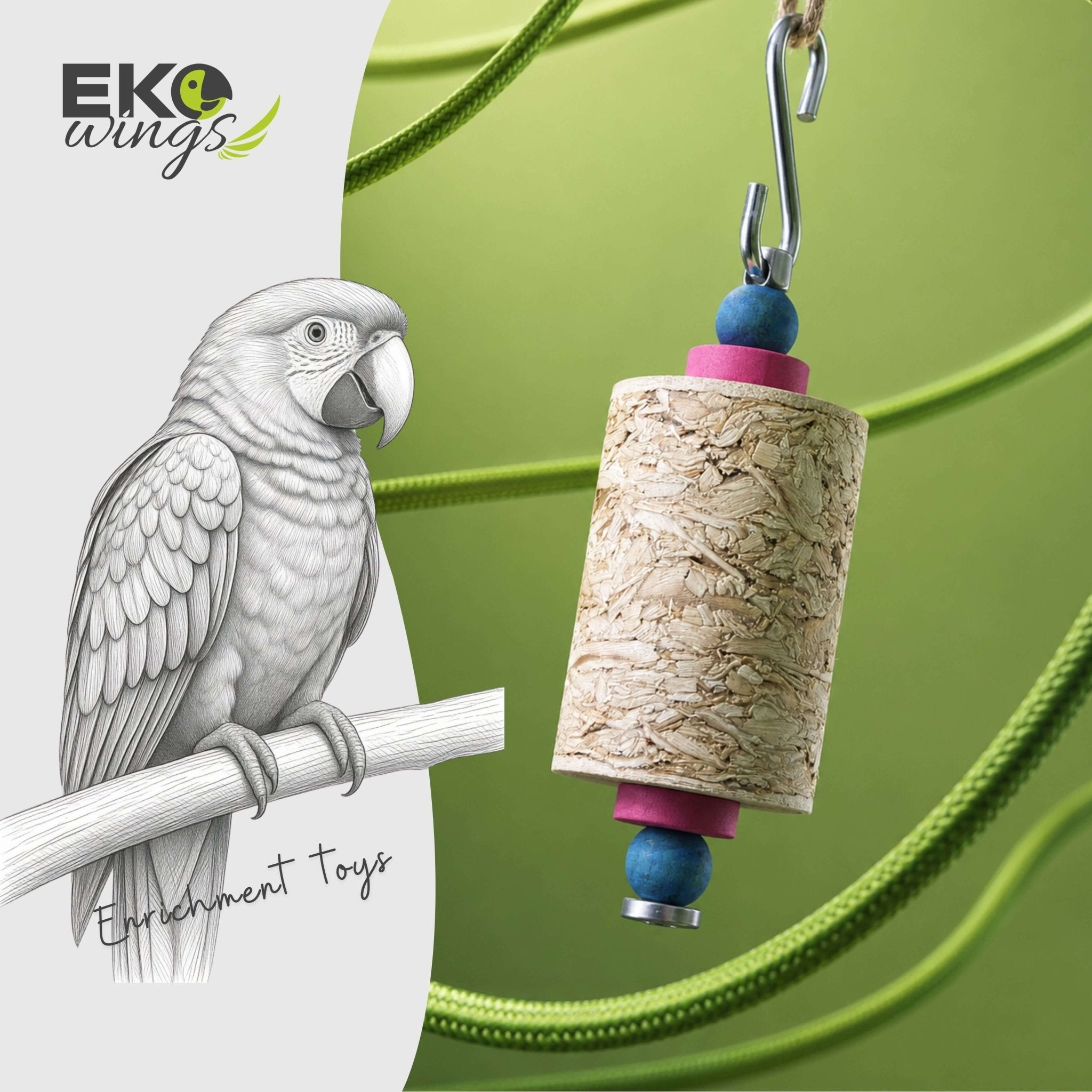 Shred Block Swing Toy ( Medium ) - EKOWINGS