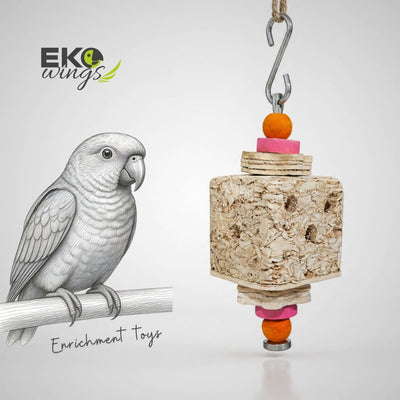 Square Foraging Swing Toy ( Medium ) - EKOWINGS
