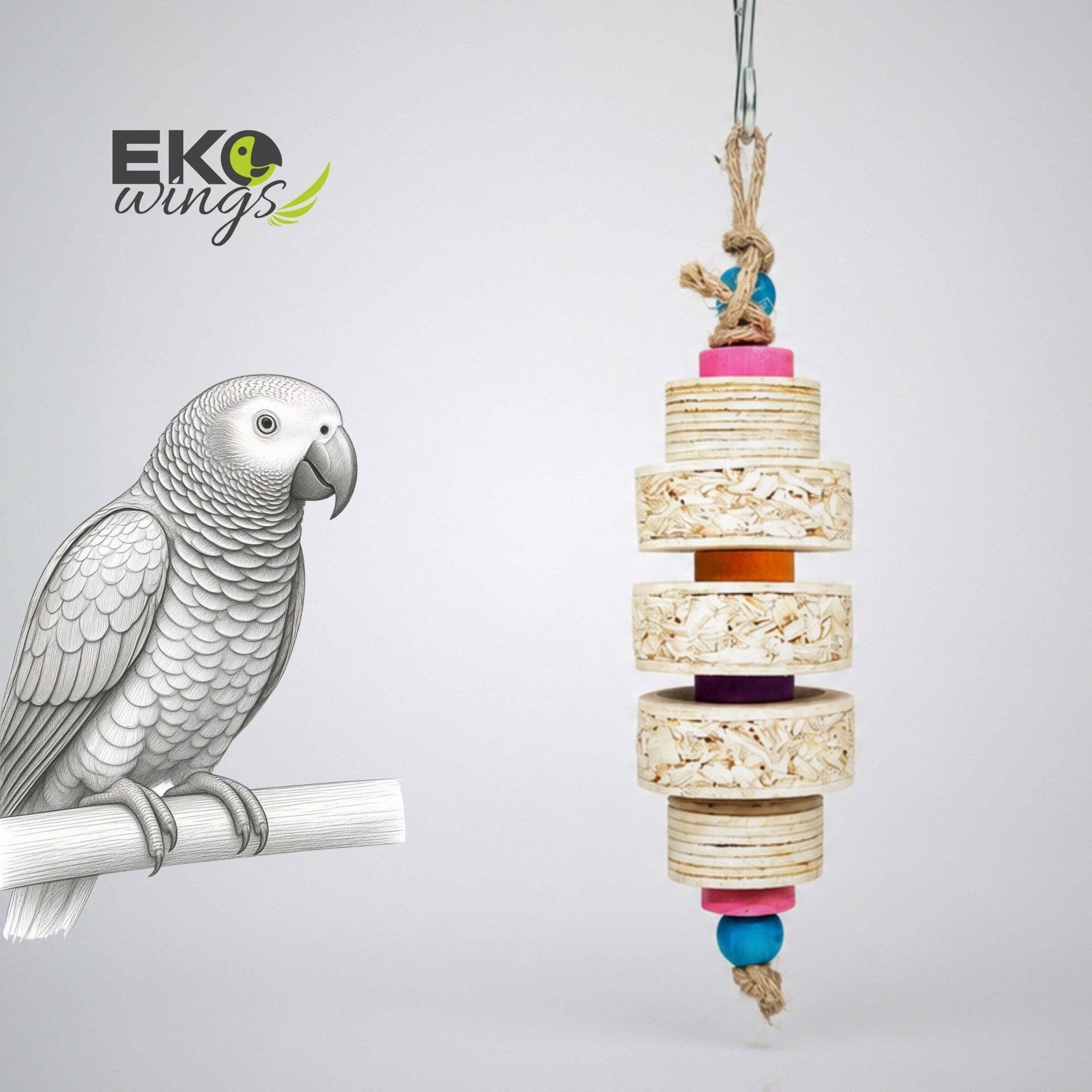 Mini Shred 3/5 Swing Toy ( Large ) - EKOWINGS