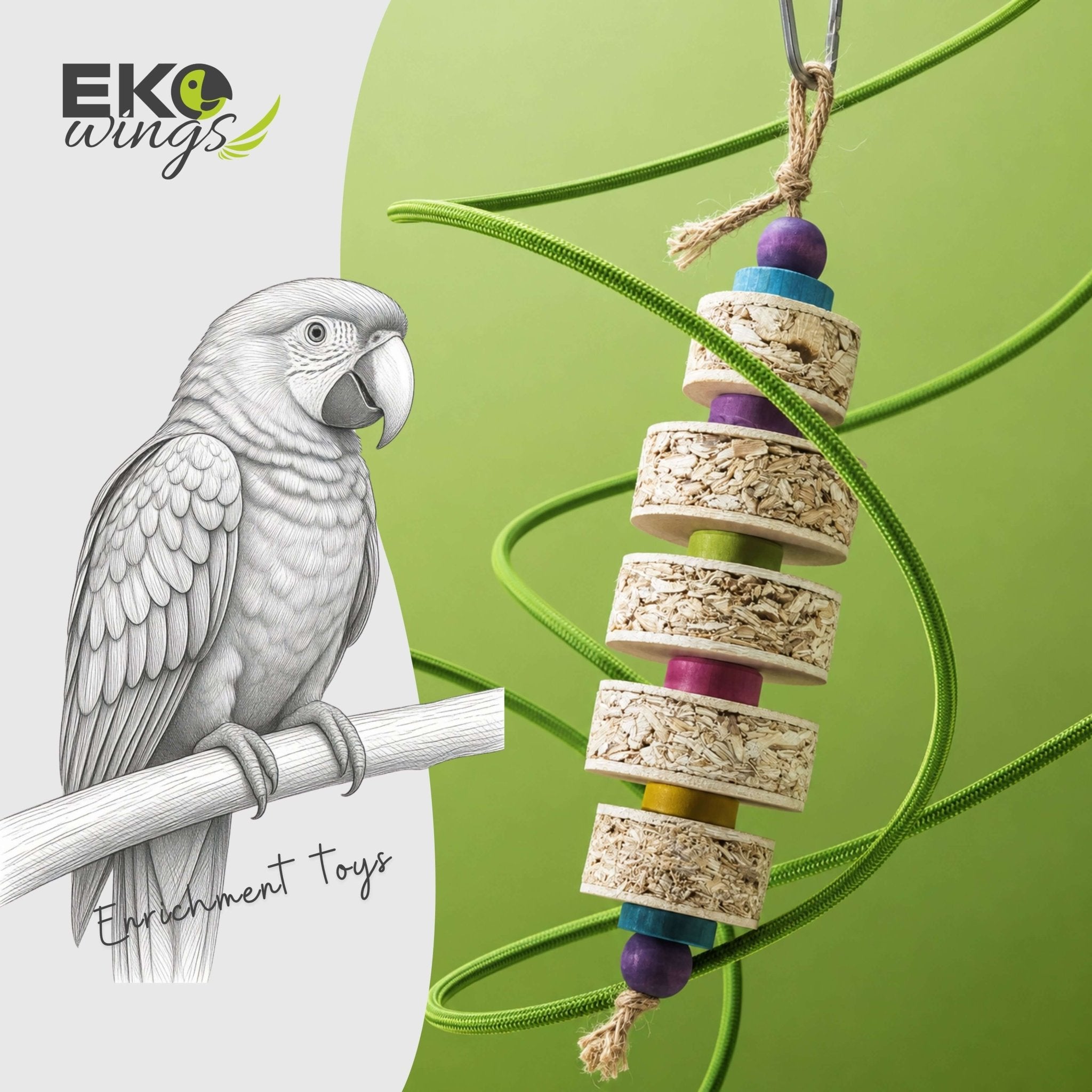 Mini Shred 5/5 Swing Toy ( Large ) - EKOWINGS