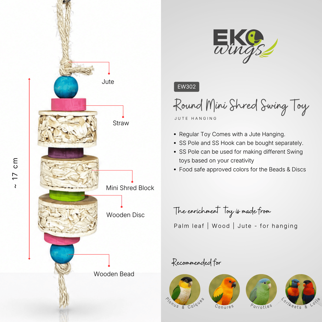 Mini Shred 3/3 Swing Toy ( Small ) - EKOWINGS