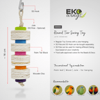 Round Tier Swing Toy ( Small ) - EKOWINGS