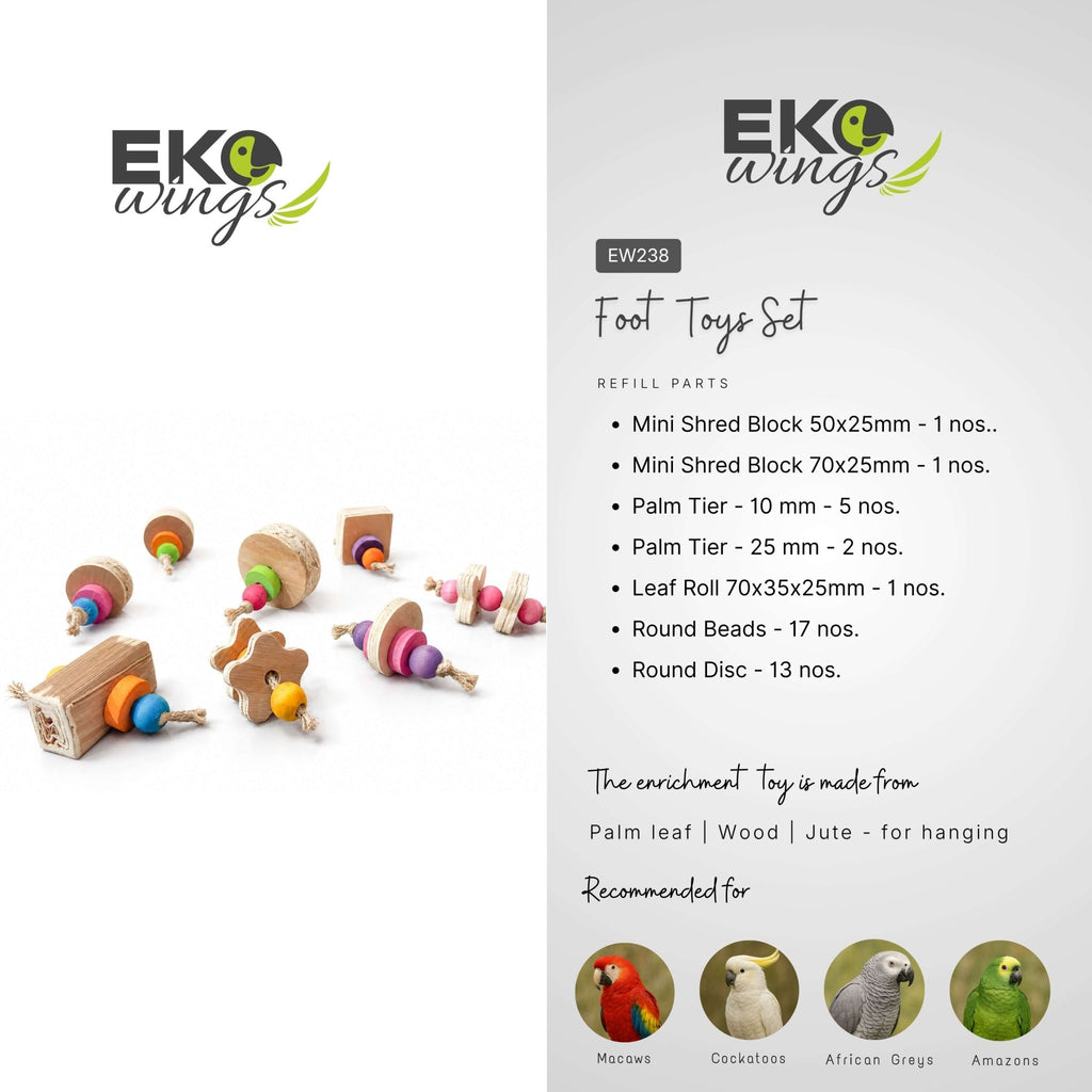 Palm Foot Toys Sets - EKOWINGS