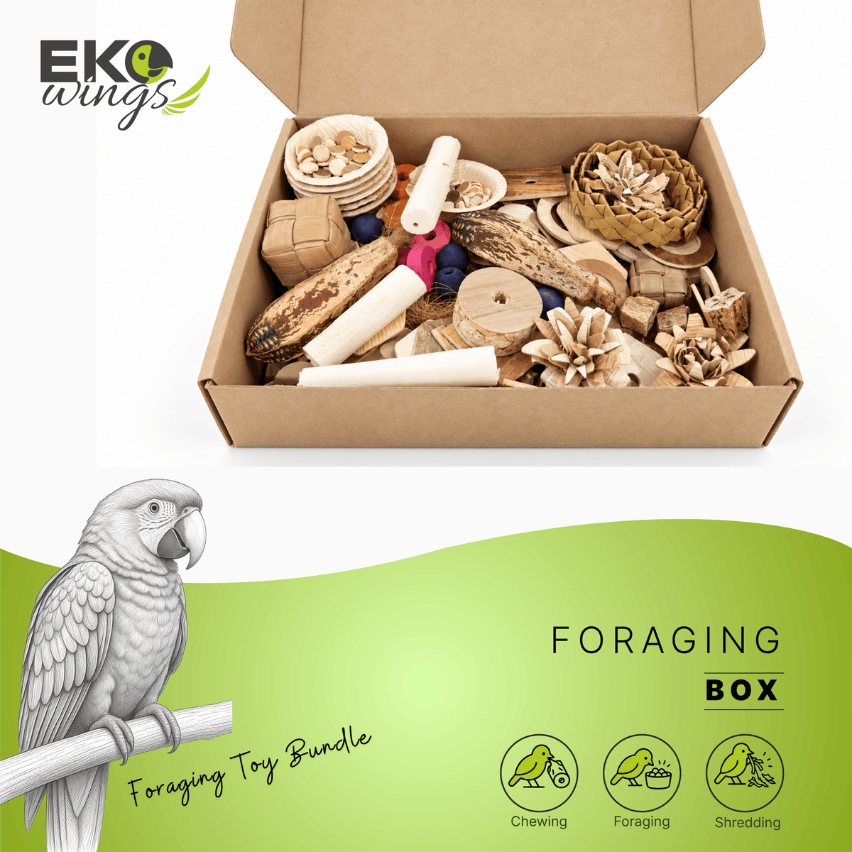 Assorted Foraging Box - Large - EKOWINGS