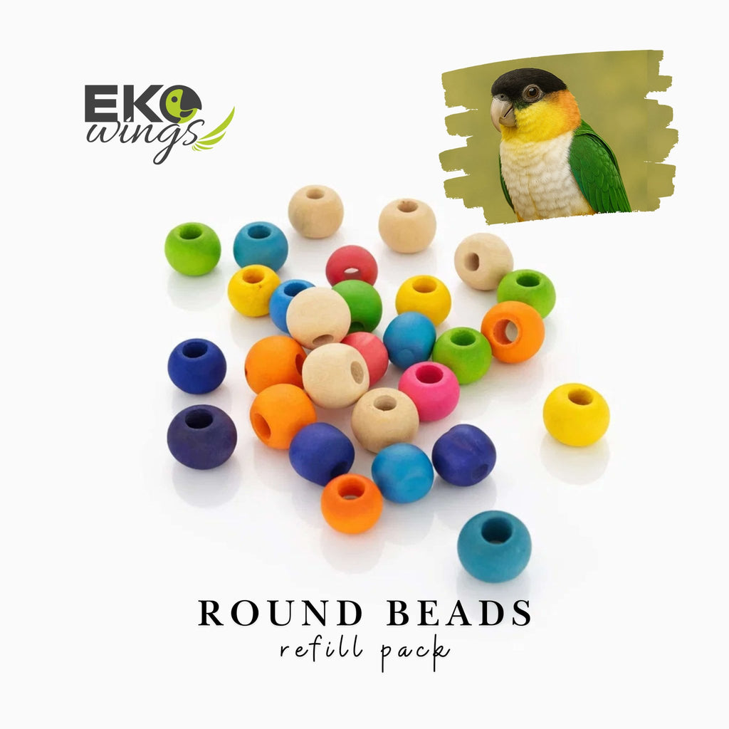 Wood Beads 25mm Refill (Small) - EKOWINGS