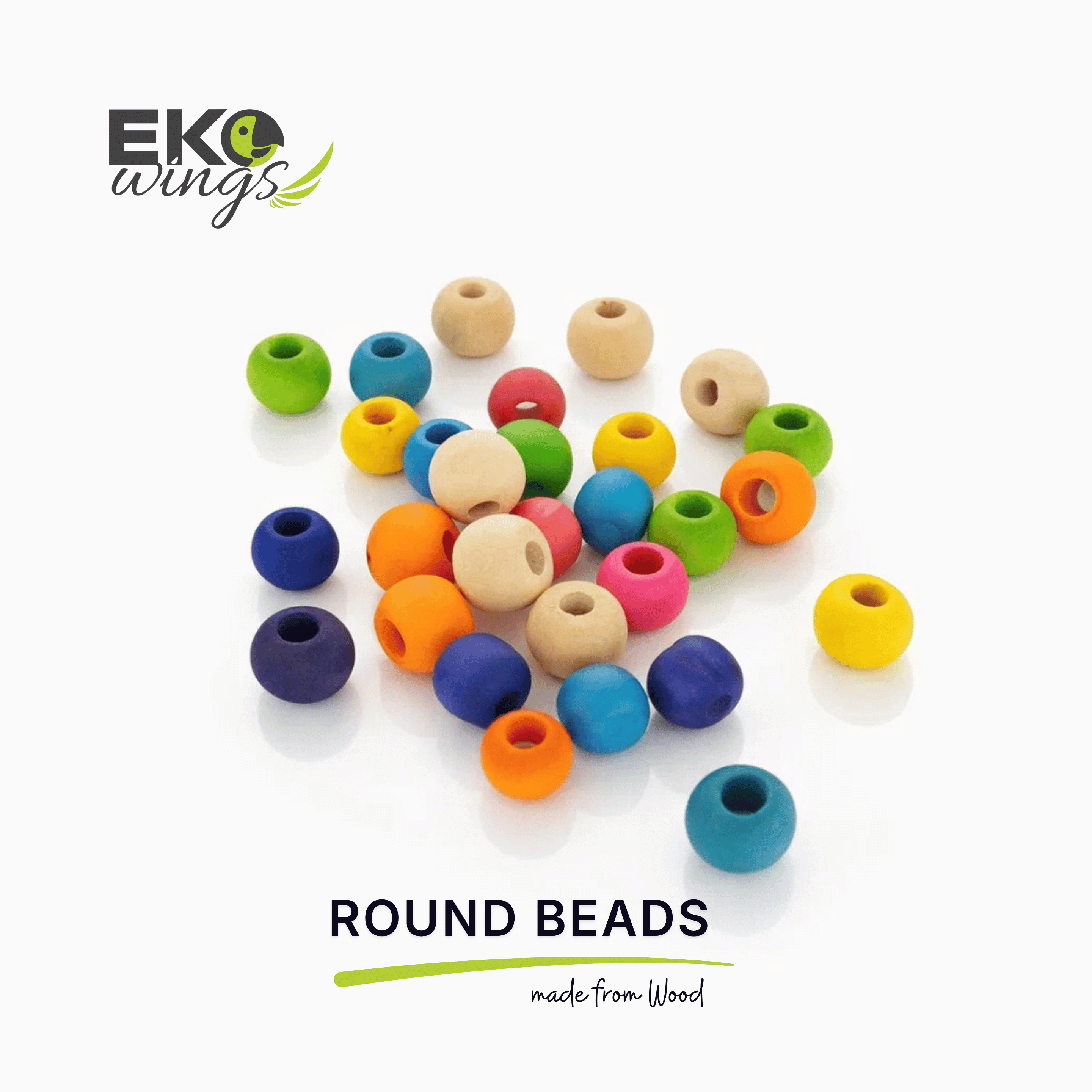 Wood Beads  25mm Refill (Small)